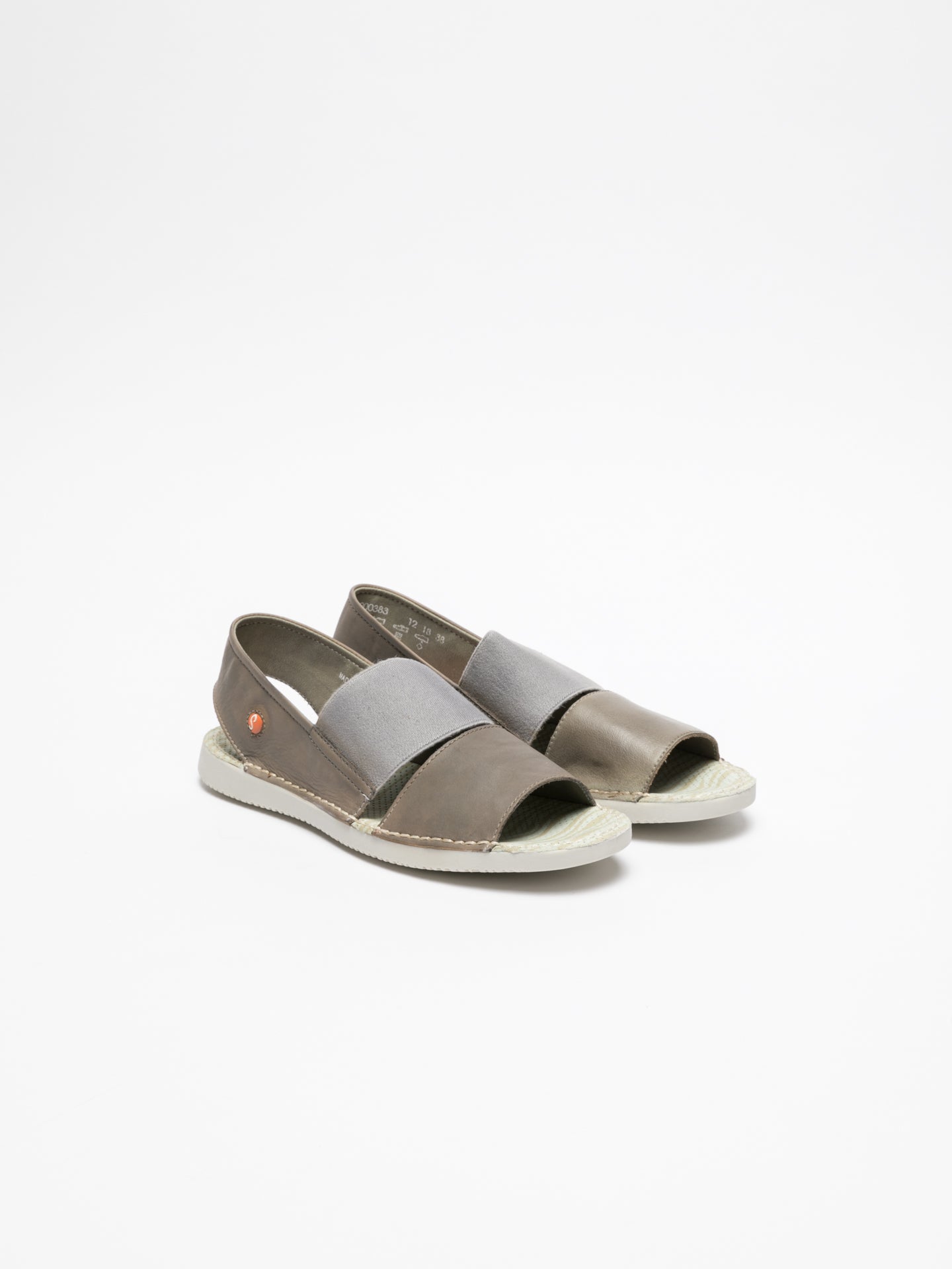 Softinos Gray Sling-Back Sandals